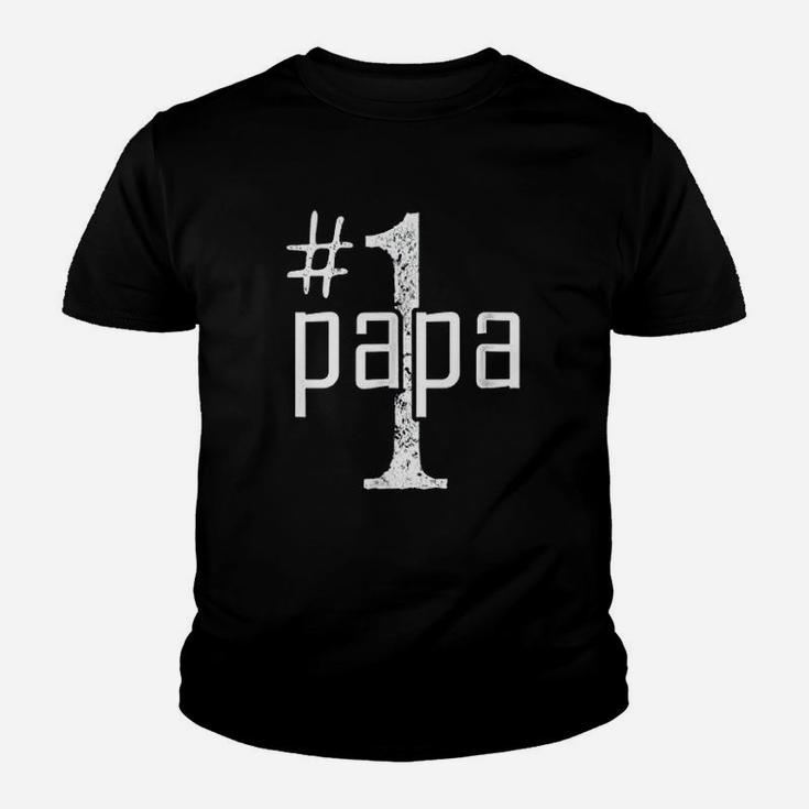 Number 1 Papa Fathers Day, dad birthday gifts Kid T-Shirt