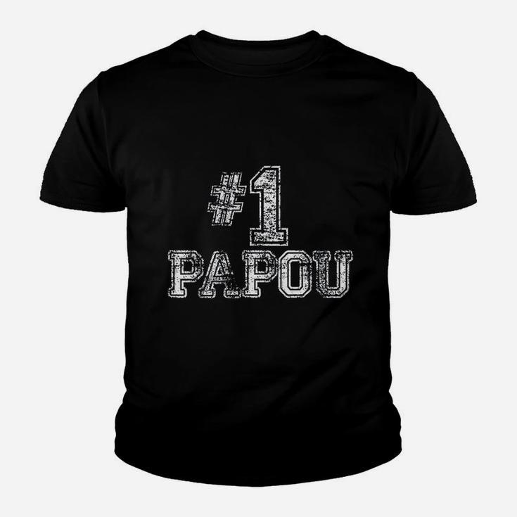Number One Fathers Day Papou, best christmas gifts for dad Kid T-Shirt