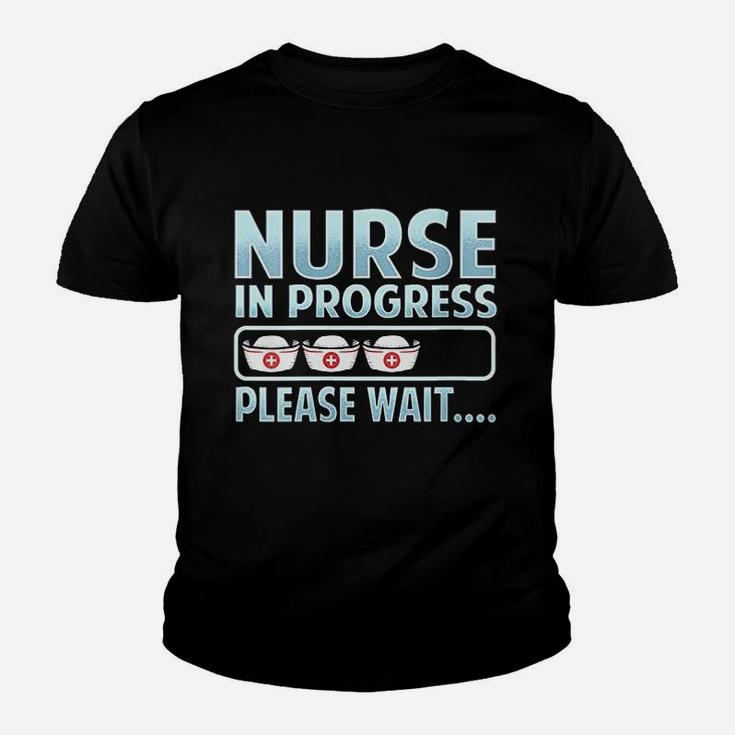 Nurse In Progress Funny With Saying Student Future Nurses Kid T-Shirt