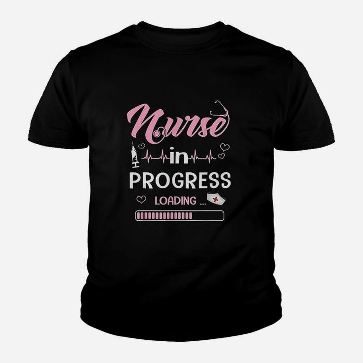 Nurse In Progress Loading Nurse Life Gift Kid T-Shirt