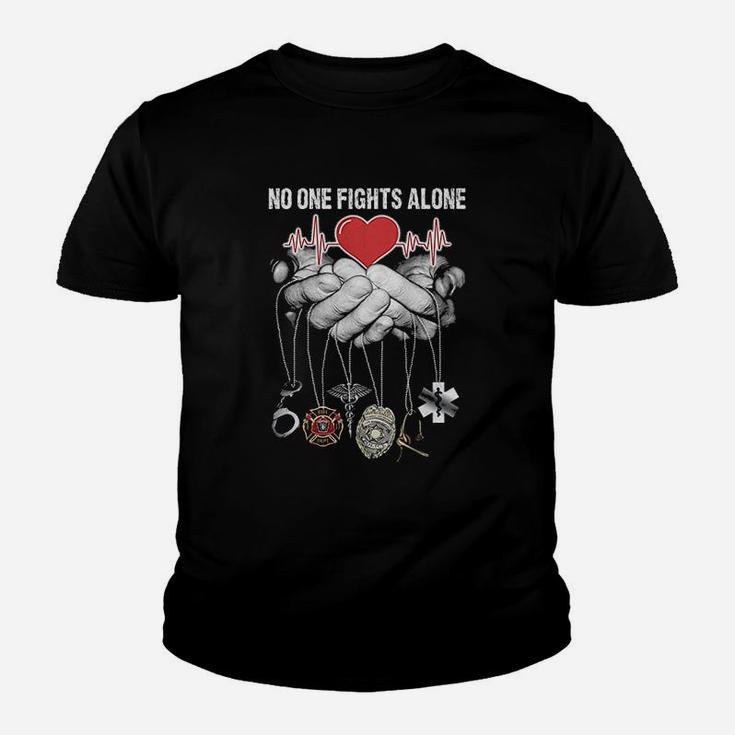 Nurse No One Fights Alone Gift Nurse Kid T-Shirt