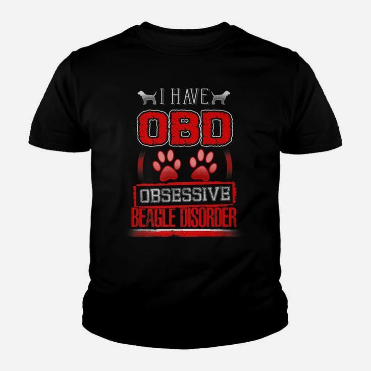 Obsessive Beagle Disorder Funny Beagle Dogs Kid T-Shirt