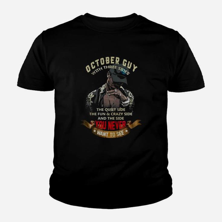 October Guy With Three Sides Kid T-Shirt