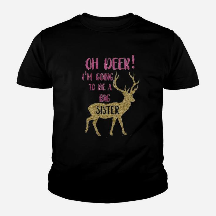 Oh Deer I Am Going To Be A Big Sister Gift Kid T-Shirt