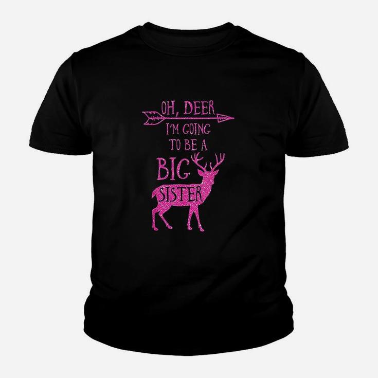 Oh Deer Im Going To Be A Big Sister Christmas Kid T-Shirt
