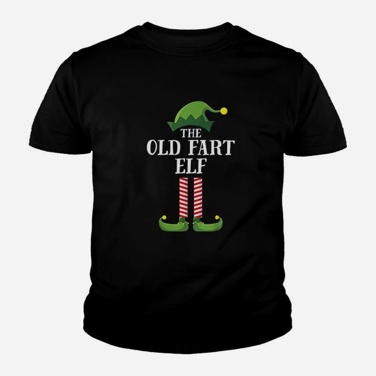 Old Fart Elf Matching Family Group Christmas Party Kid T-Shirt
