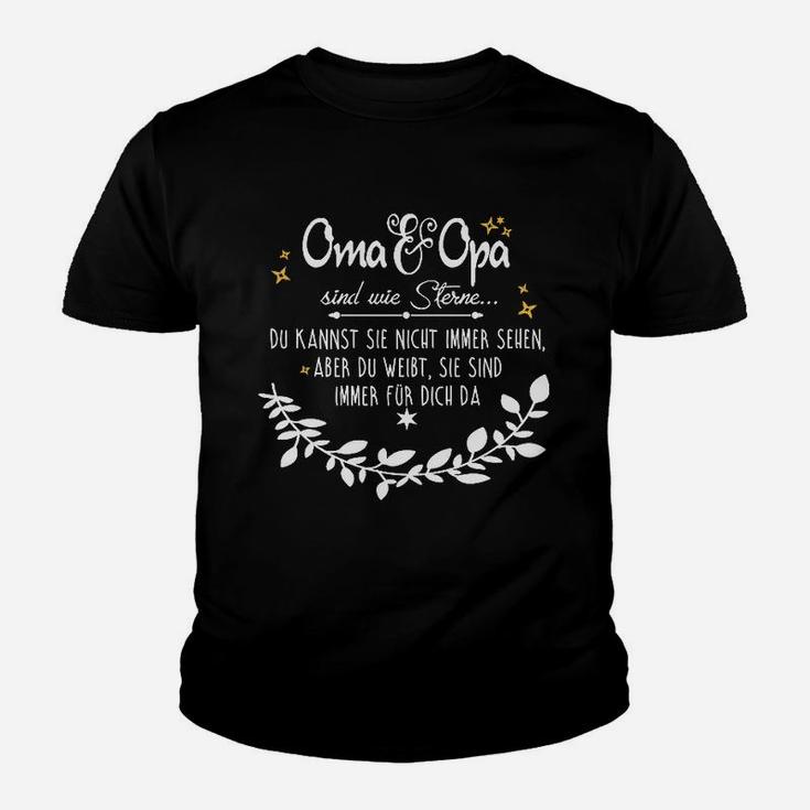 Oma Opa Sind Wie Sterne Kinder T-Shirt