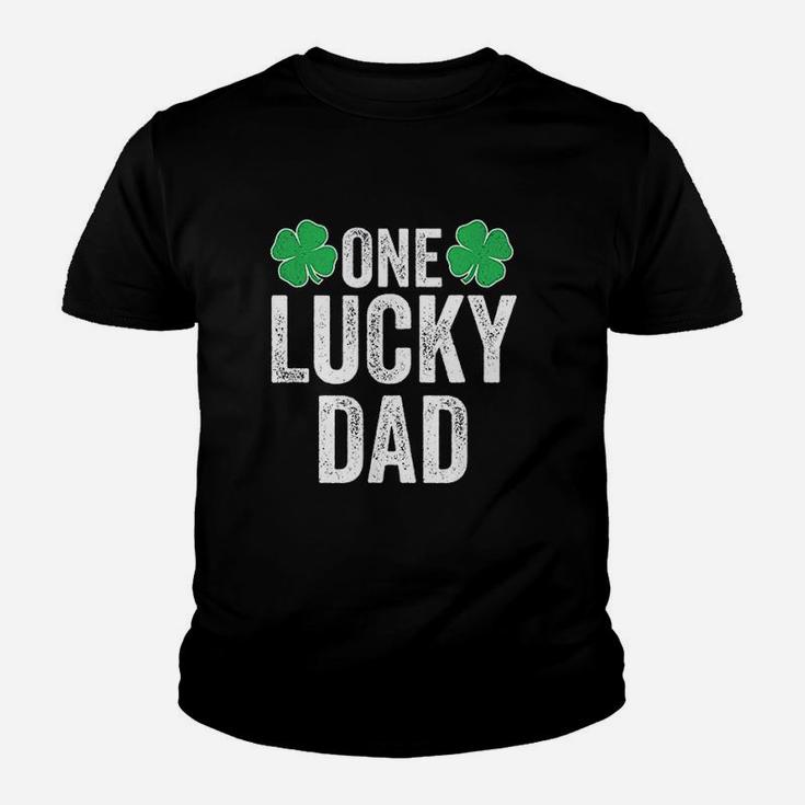 One Lucky Dad Clover Men Father St Patricks Day Dad Kid T-Shirt