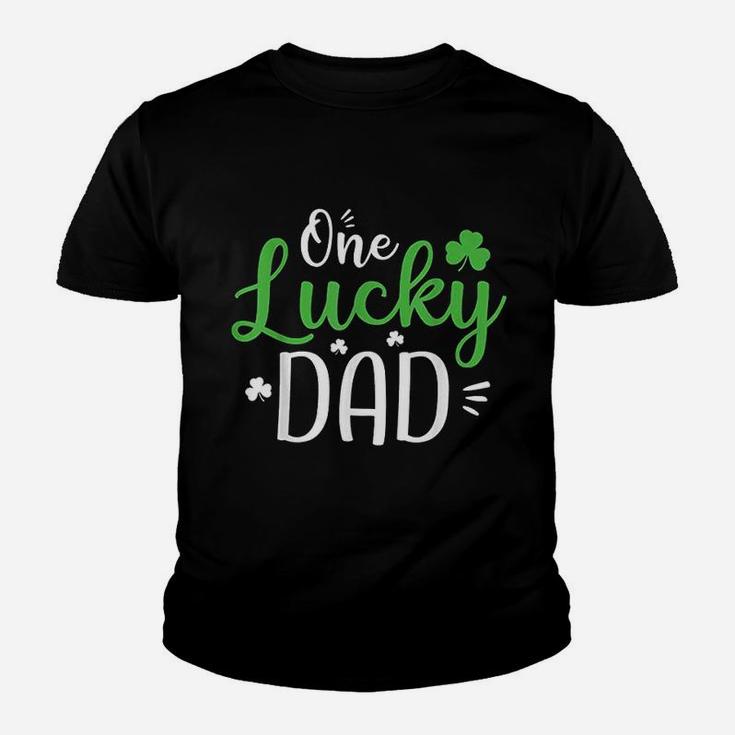 One Lucky Dad St Patricks Day Funny Daddy Gift Kid T-Shirt