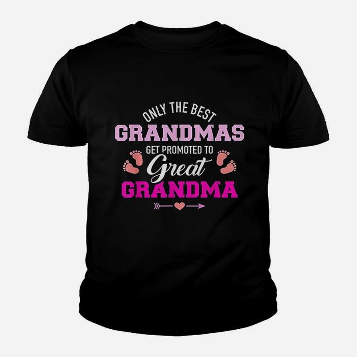 Only The Best Grandmas Get Promoted To Great Grandma Kid T-Shirt