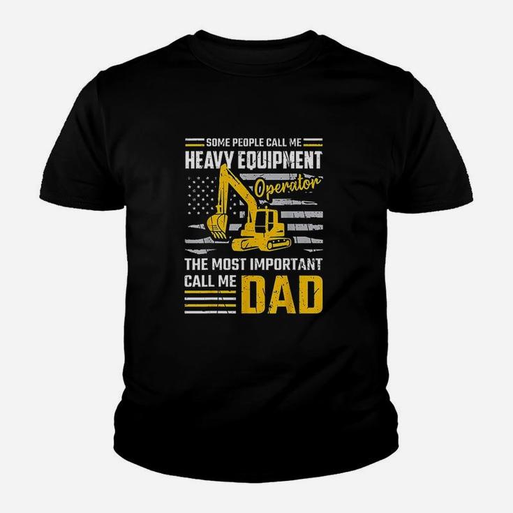 Operator Construction Dad Excavator Kid T-Shirt