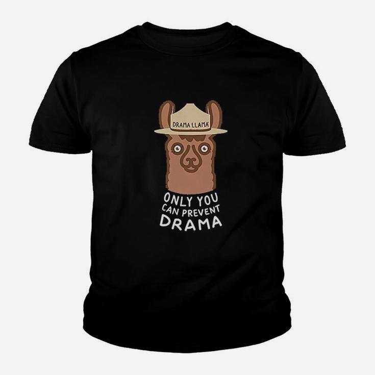 Original Smokey Llama Only You Can Prevent Drama Llama Kid T-Shirt
