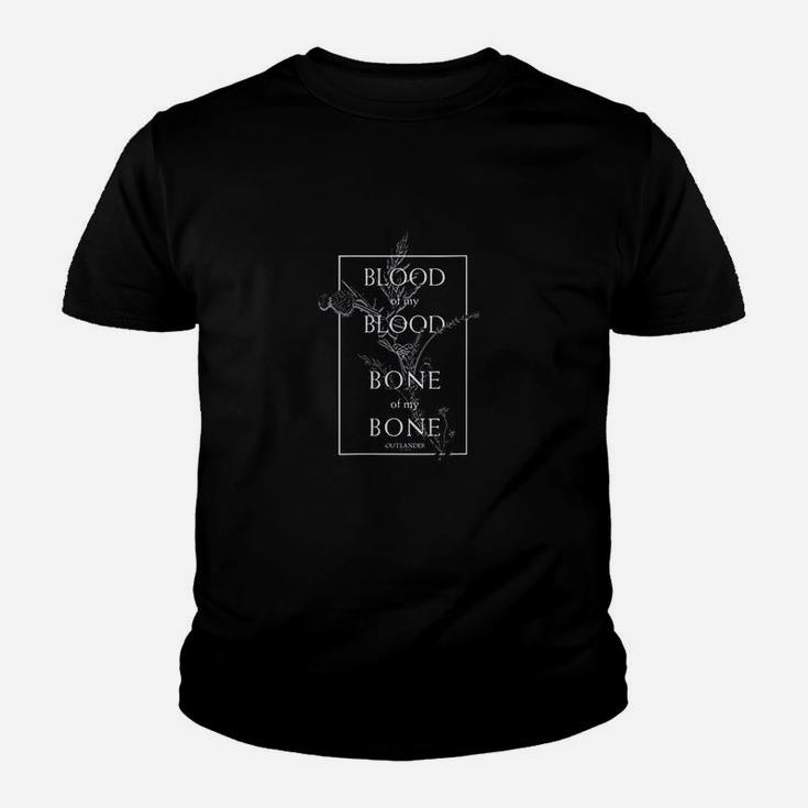 Outlander Blood Of My Blood Bone Of My Bone Framed Text Kid T-Shirt
