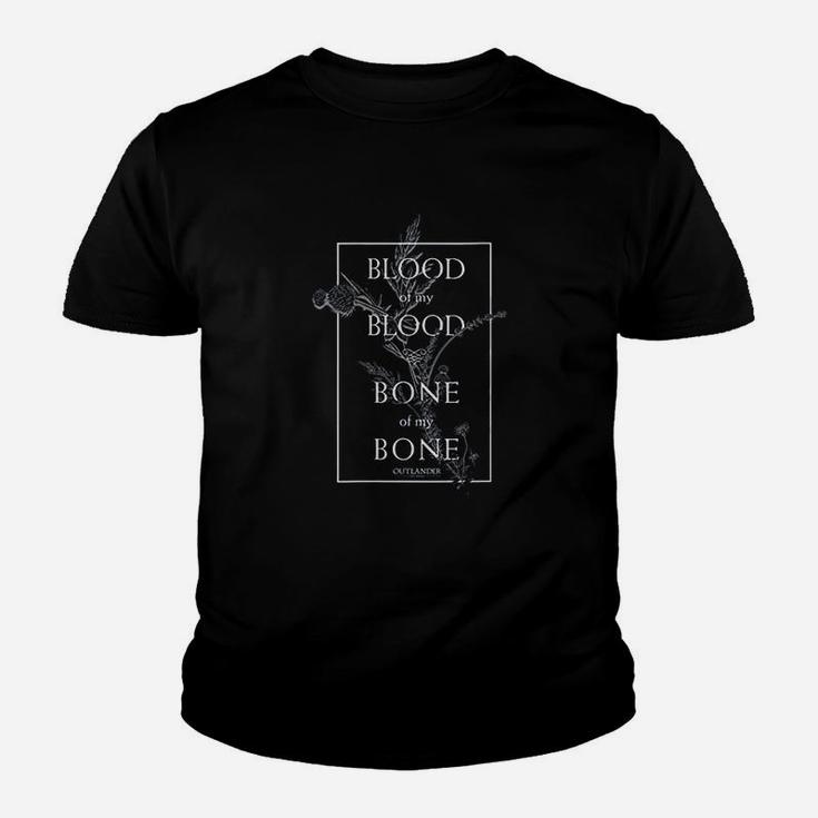 Outlander Blood Of My Blood Bone Of My Bone Framed Text Kid T-Shirt