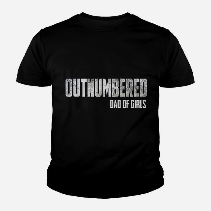 Outnumbered Dad Of Girls Dads Gift Kid T-Shirt