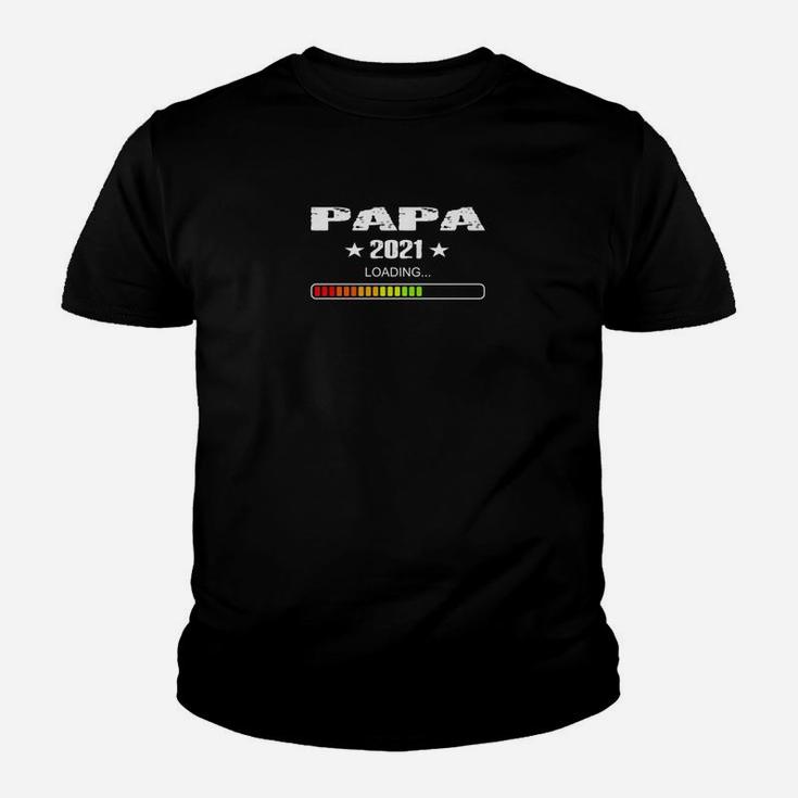 Papa 2021 Loading Kinder Tshirt für werdende Väter, Witziges Design