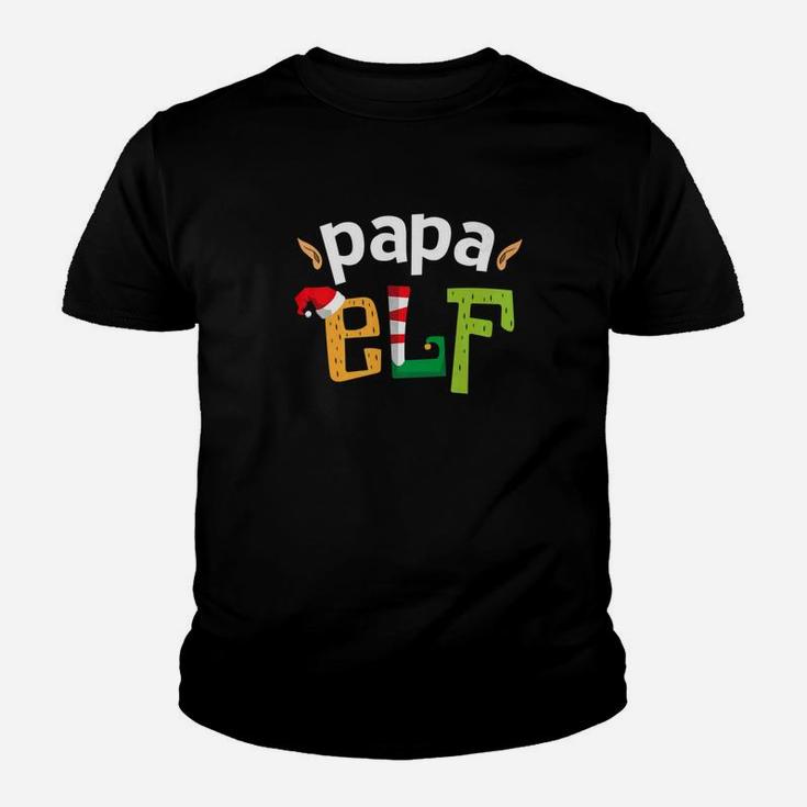 Papa Elf Elf Squad Dad Family Christmas Matching Kid T-Shirt