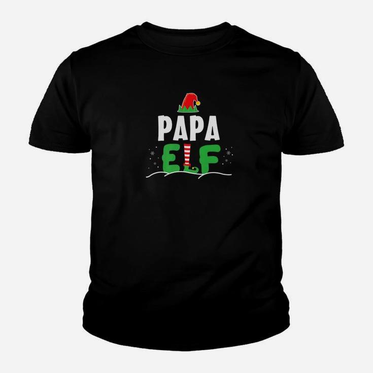 Papa Elf Funny Matching Family Christmas Kid T-Shirt