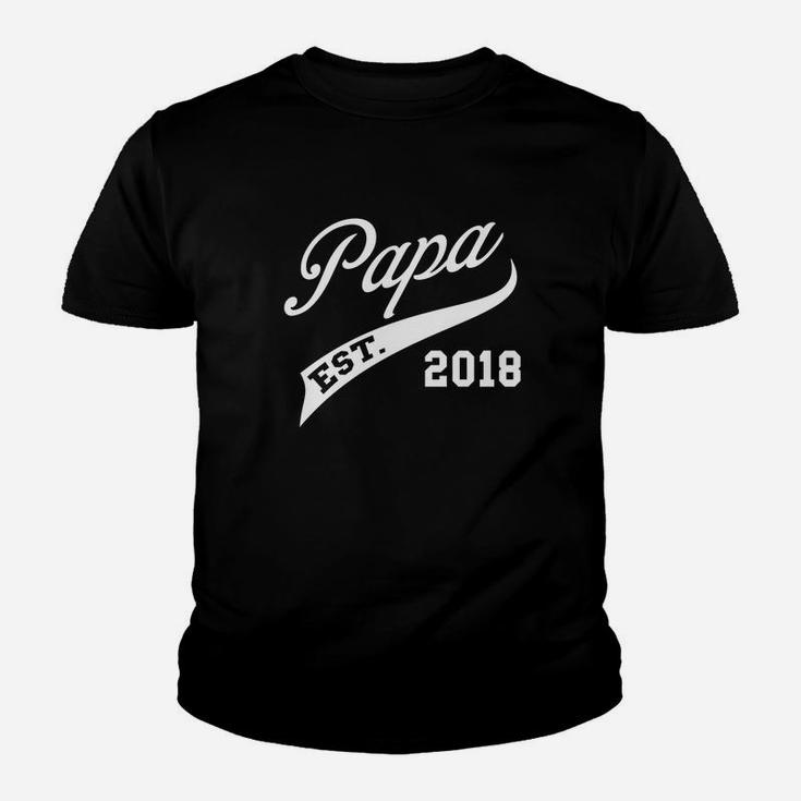Papa Est 2018, dad birthday gifts Kid T-Shirt