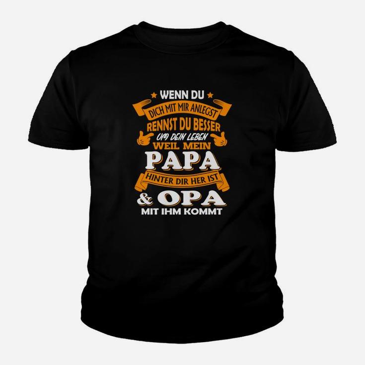 Papa Opa Mit Ihm Kommt Kinder T-Shirt