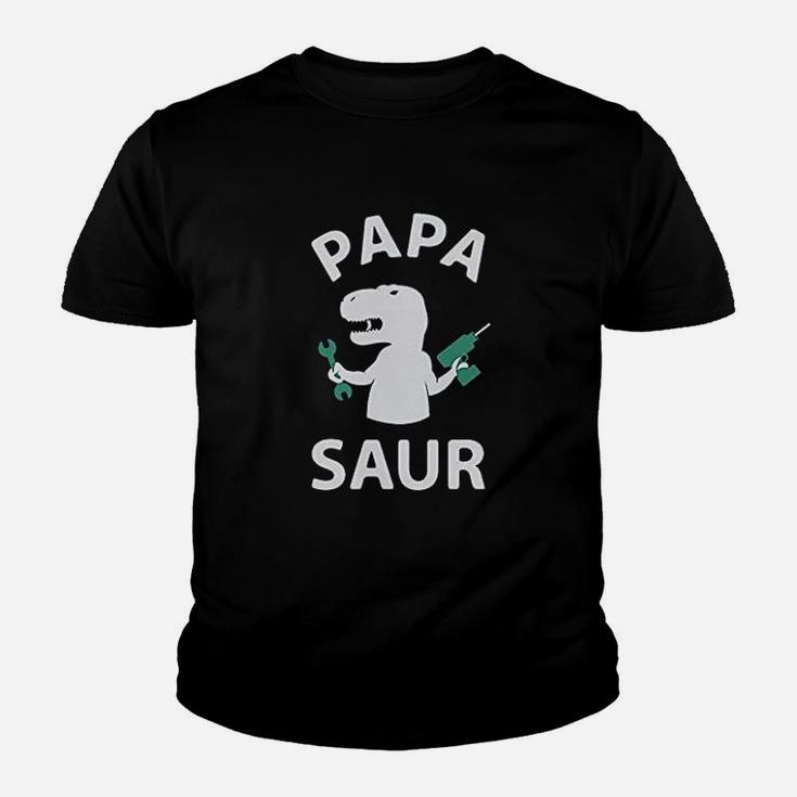 Papa Saur Trex Dad Baby Saur Daddy And Me Matching Kid T-Shirt