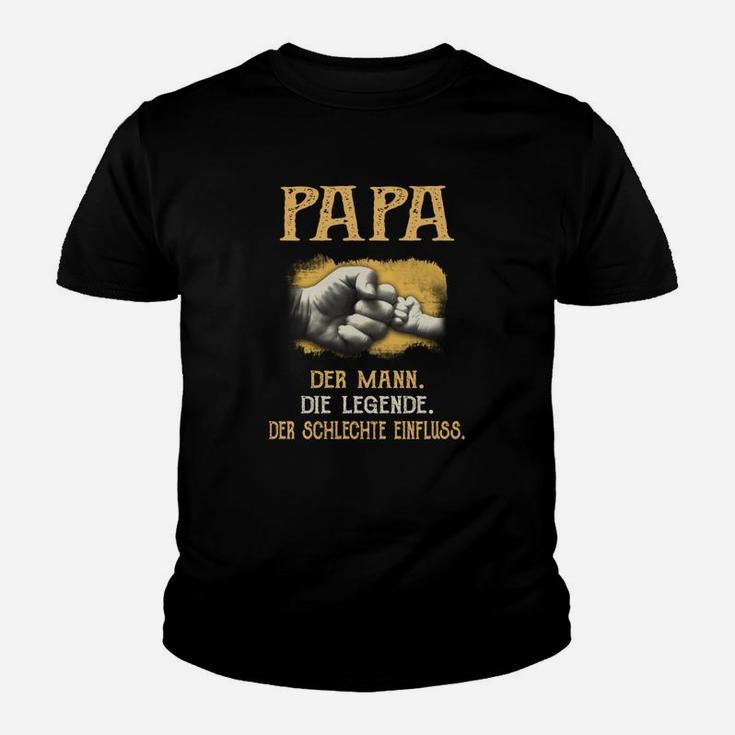 Papa Schlechter Einfluss Kinder Tshirt, Spaßiges Männer-Legende Oberteil