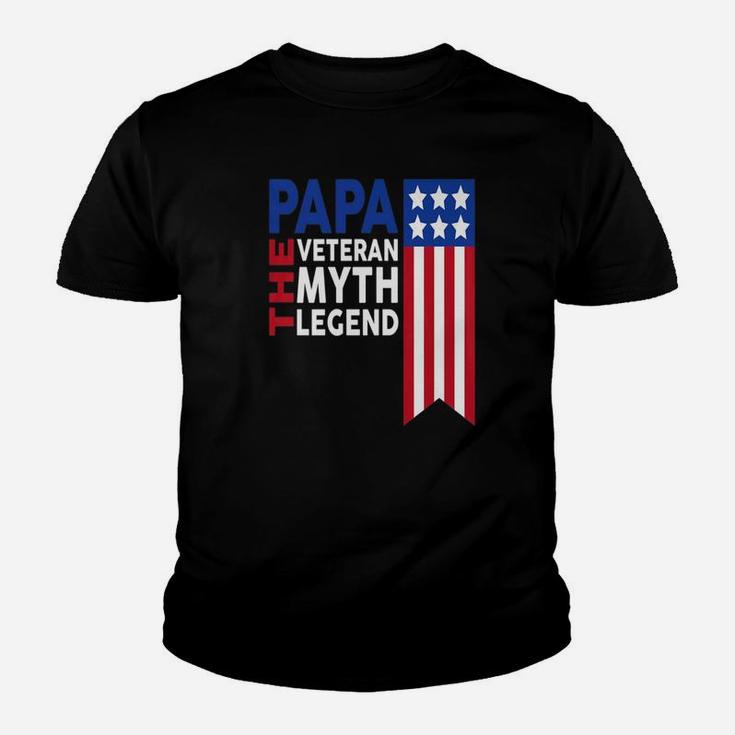 Papa The Veteran, best christmas gifts for dad Kid T-Shirt