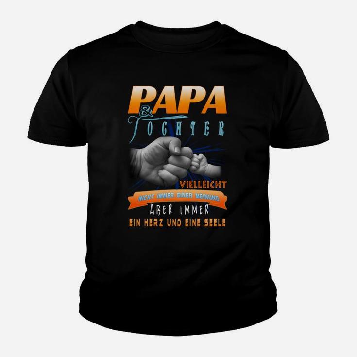 Papa & Tochter Hand in Hand Kinder Tshirt, Herz & Seele Design