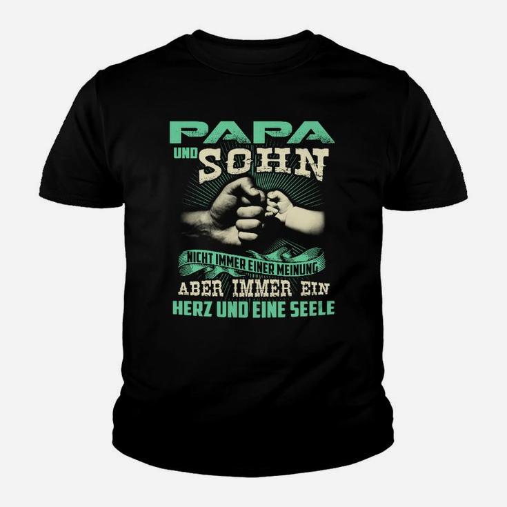 Papa und Sohn Partnershirt, Ein Herz & eine Seele Kinder Tshirt