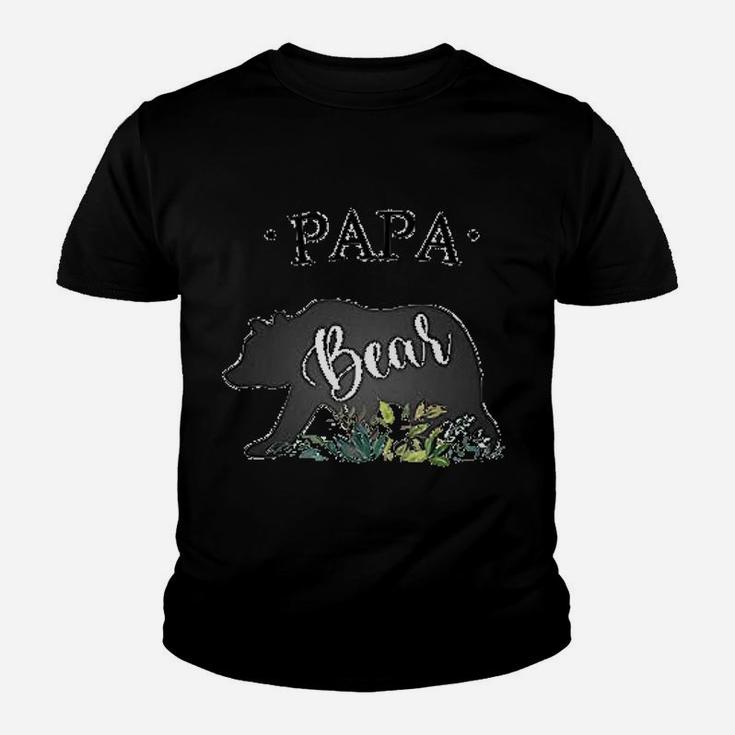 Papa White Bear Silhouette Art Grass Kid T-Shirt