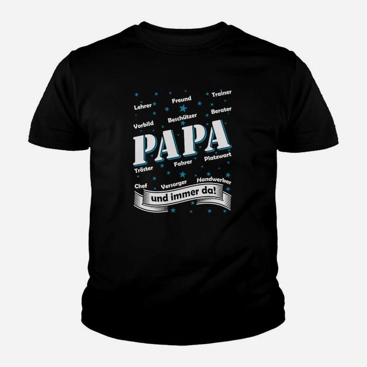 Papa Wortwolke Design Kinder Tshirt, Liebevolle Beschreibungen für Väter