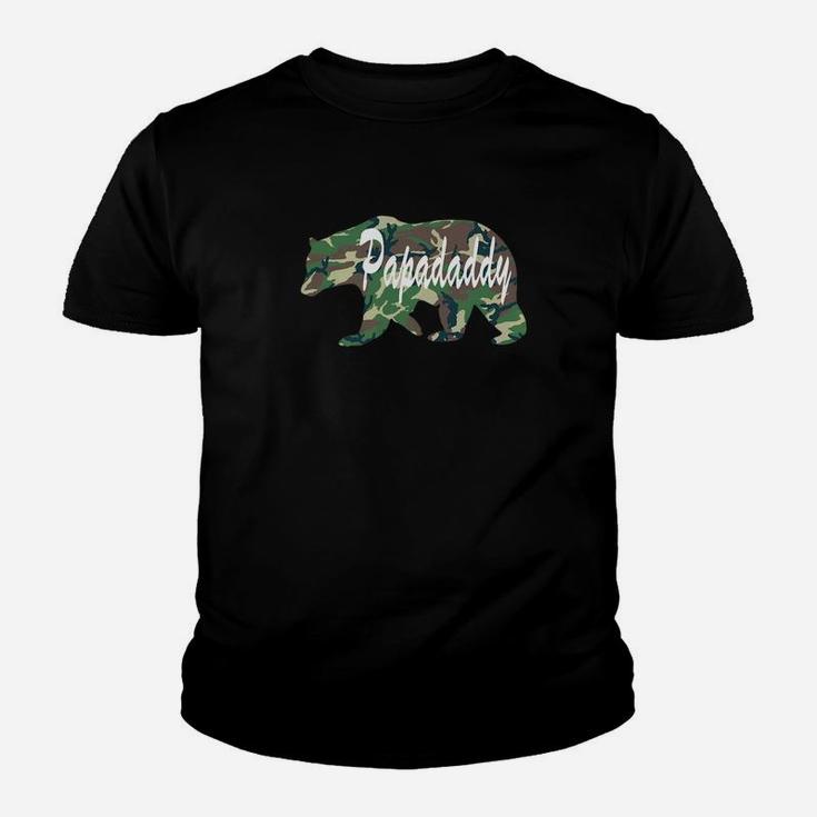 Papadaddy Bearfunny Camping Summer Fathers Day Kid T-Shirt