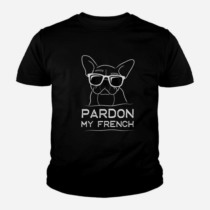 Pardon My French Frenchie Bulldog Kid T-Shirt