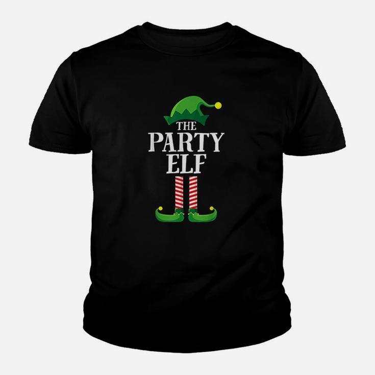 Party Elf Matching Family Group Christmas Party Kid T-Shirt