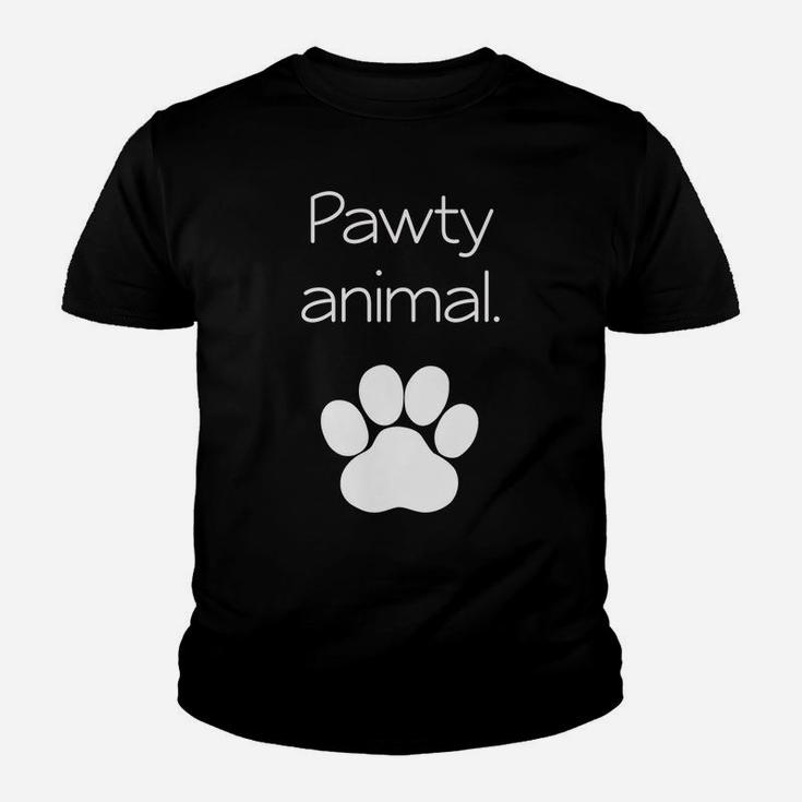 Pawty Animal Party Animal Funny Pet Doggy Kitty Kid T-Shirt
