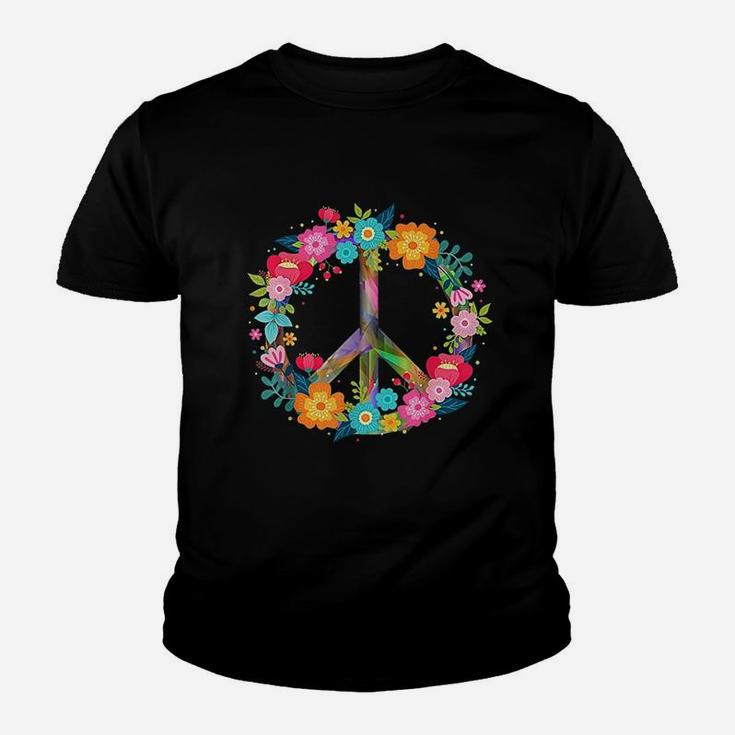 Peace Love Hippie Costume Tie Die 60s 70s Kid T-Shirt