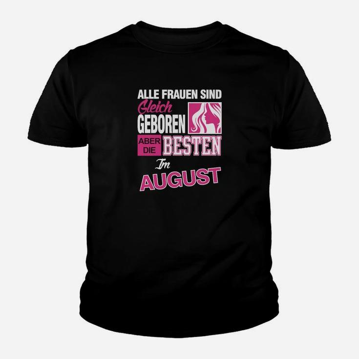 Personalisiertes Damen-Kinder Tshirt für August-Geborene, exklusives Design