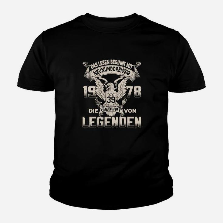 Personalisiertes Geburtsjahr Legenden Kinder Tshirt mit Adler Motiv