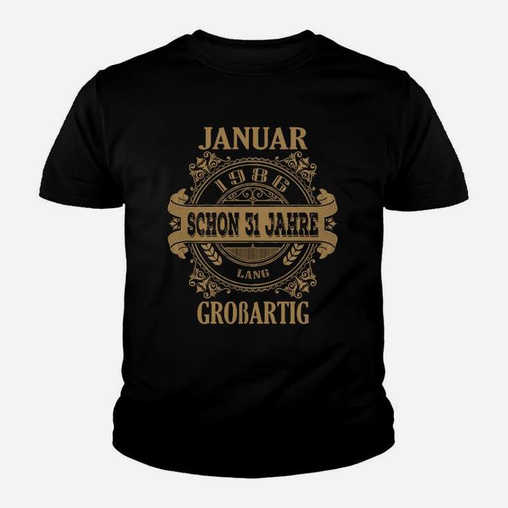 Personalisiertes Januar Geburtstagsshirt - 31 Jahre großartig Kinder Tshirt