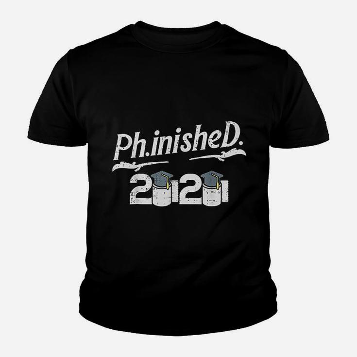 Phinished 2020 Toilet Paper Funny Doctorate Graduation Gift Kid T-Shirt