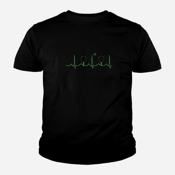 Pickleball Heartbeat Funny Gift For Pickle Ball Players Kid T-Shirt