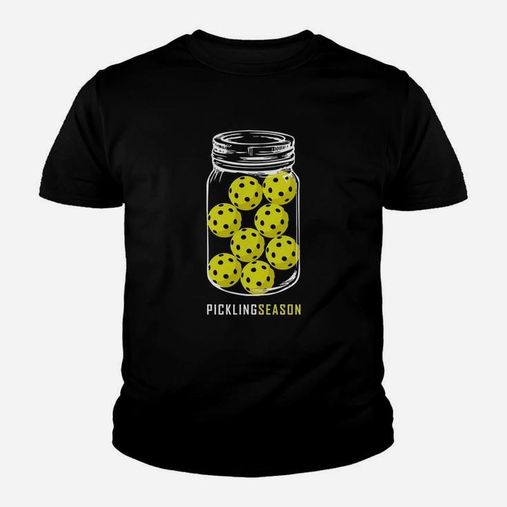 Pickling Season Funny Pickleball Jar Retirement Kid T-Shirt