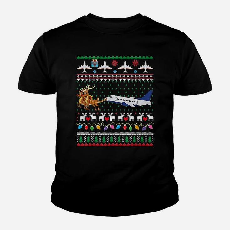 Pilots Ugly Christmas Kid T-Shirt