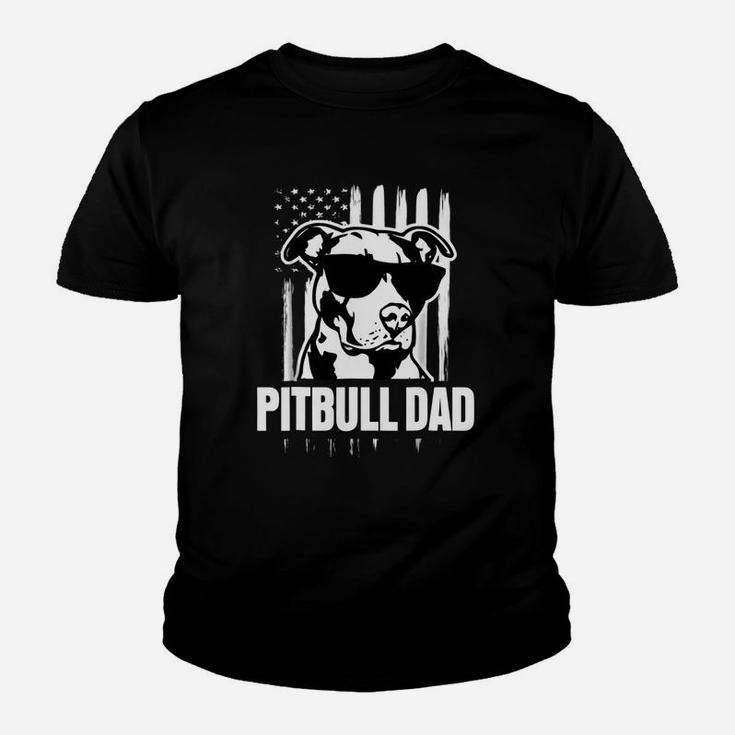 Pitbull Dad Proud American Pit Bull Dog Kid T-Shirt