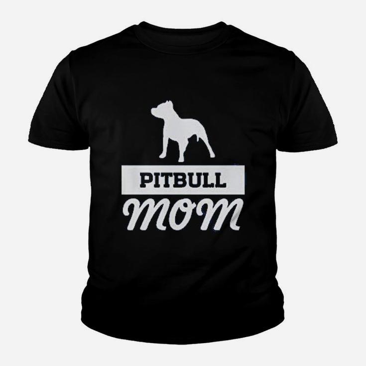 Pitbull Mom Dog Moms Kid T-Shirt