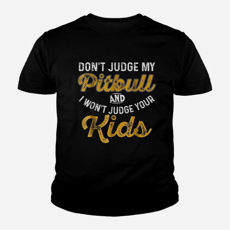 Pitbull Parents And Dog Moms And Dads Kid T-Shirt