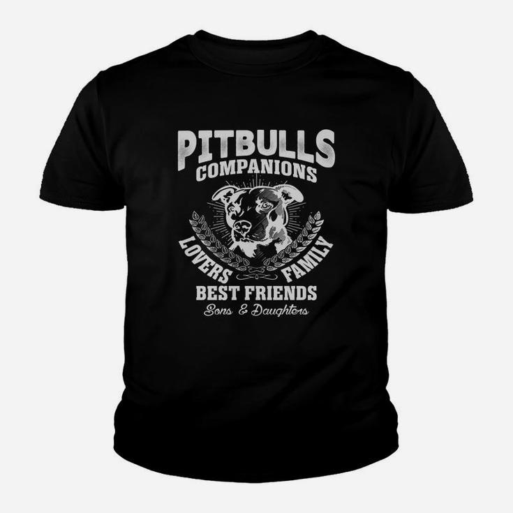 Pitbulls Companions Lovers Best Friends Kid T-Shirt