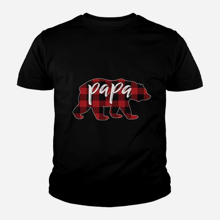 Plaid Papa Bear, best christmas gifts for dad Kid T-Shirt
