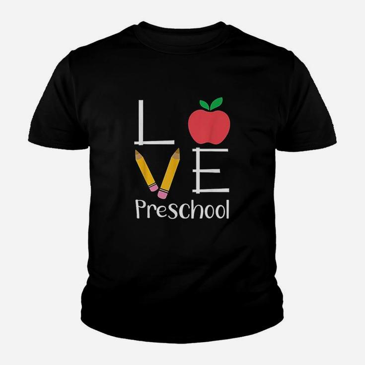 Preschool Teacher Love Preschool Gift Kid T-Shirt
