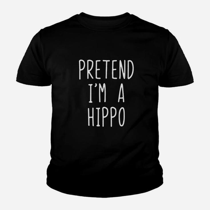 Pretend I Am A Hippo Costume Halloween Hippopotamus Easy Kid T-Shirt